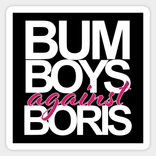 Bum Boys against Boris Sticker